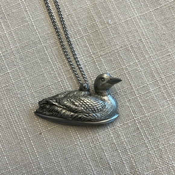 3D pewter Loon pendant - Picture 1 of 3